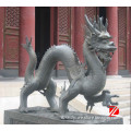 metal chinese dragon sculptures in bronze